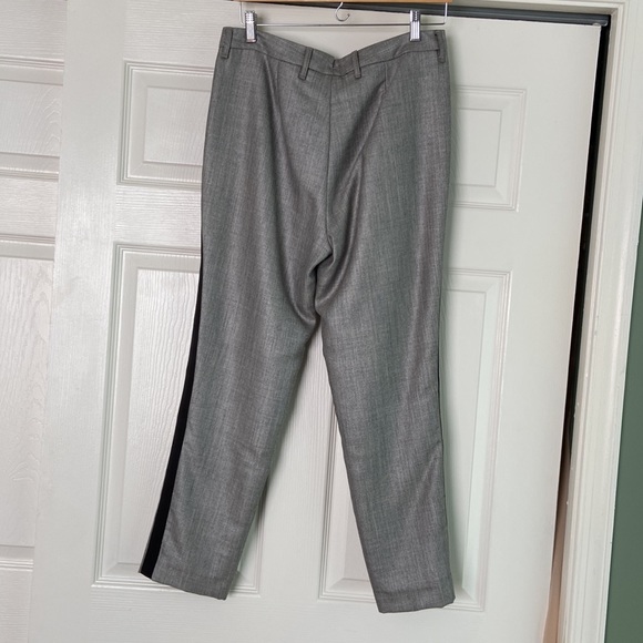 Rag and Bone gray with black tuxedo stripes. Front zipper, two pockets. Like new - Picture 2 of 4